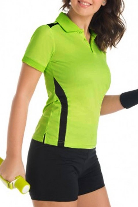 Κοντομάνικο μπλουζάκι KOURNI LIME, Χρώμα: λάιμ, IVET.EU - Εκπτώσεις έως -80%