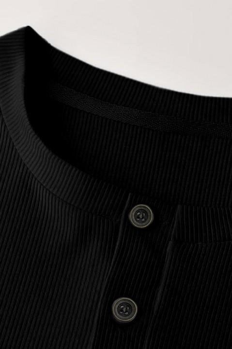 Pánske tričko BRUNETO BLACK, Farba: čierna, IVET.EU - Štýlové oblečenie