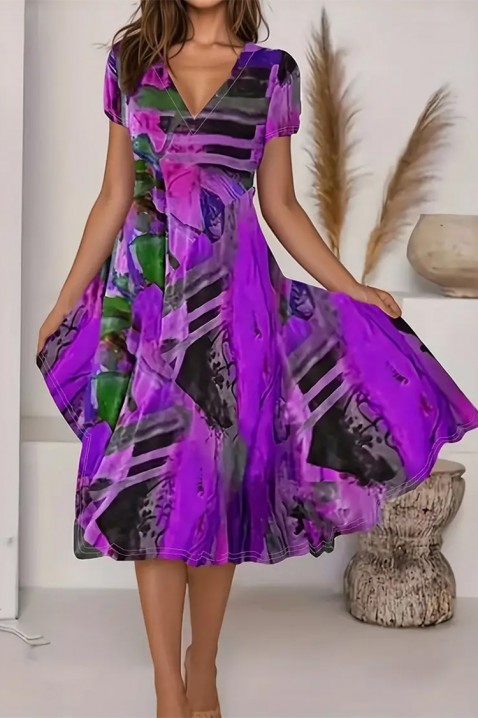 Šaty VIOREFA LILA, Barva: fialová, IVET.EU - Stylové oblečení