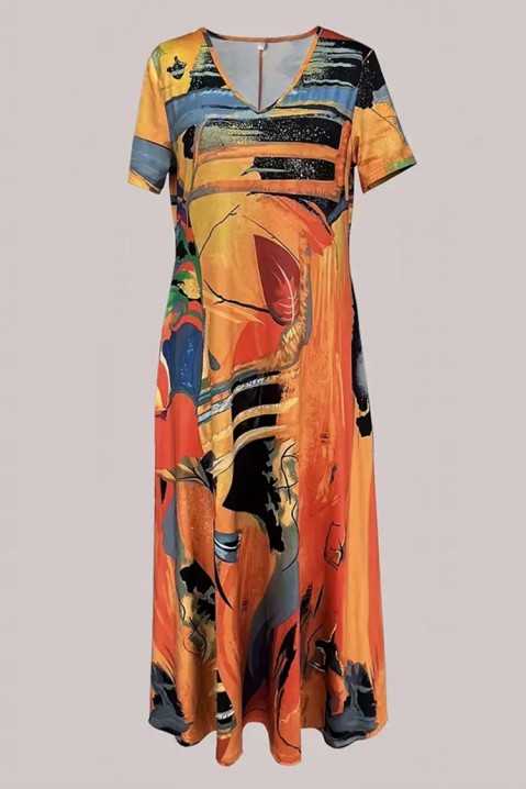 Šaty VIOREFA ORANGE, Barva: oranžová, IVET.EU - Stylové oblečení