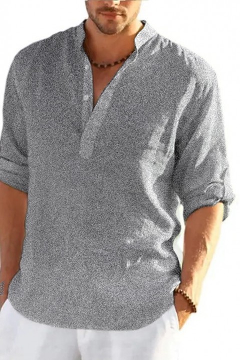Pánská košile RENFILDO GREY, Barva: šedá, IVET.EU - Stylové oblečení