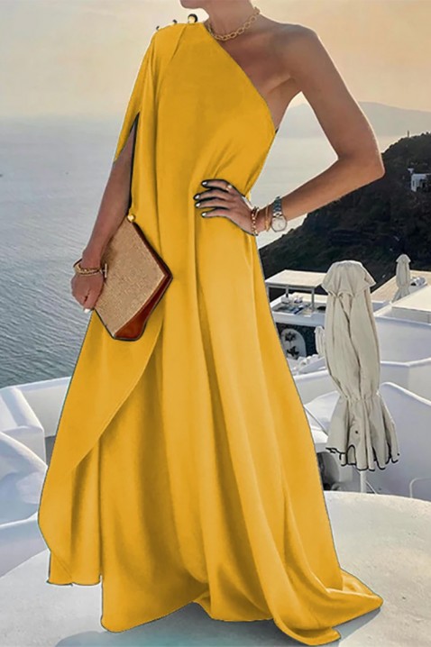 Φόρεμα DRELFIDA YELLOW, Χρώμα: κίτρινο, IVET.EU - Εκπτώσεις έως -80%