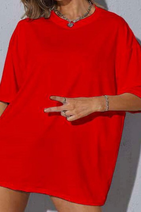 Tričko RELIETA RED, Farba: červená, IVET.EU - Štýlové oblečenie