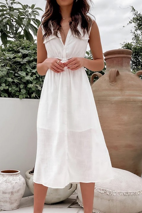 Φόρεμα SUMDEFA, Χρώμα: άσπρο, IVET.EU - Εκπτώσεις έως -80%
