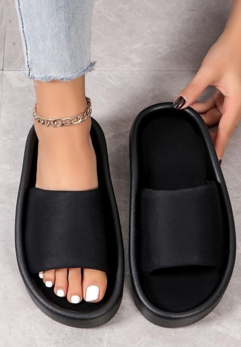Pantofle VELORTA BLACK, Barva: černá, IVET.EU - Stylové oblečení