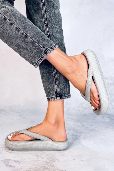 Pantofle FORANITA GREY, Barva: šedá, IVET.EU - Stylové oblečení