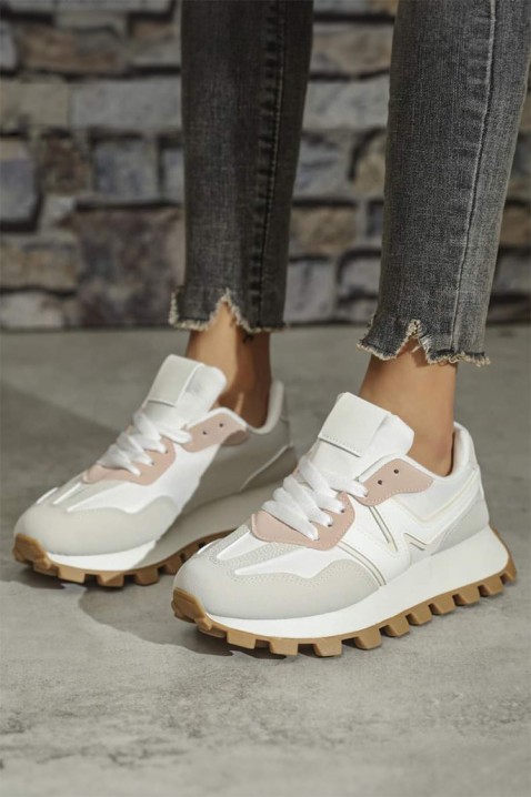 Dámské tenisky MILFERZA WHITE, Barva: bílá, IVET.EU - Stylové oblečení