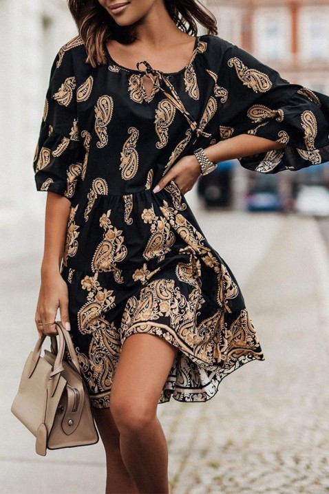 Φόρεμα DROMEILA BLACK, Χρώμα: μαύρο, IVET.EU - Εκπτώσεις έως -80%