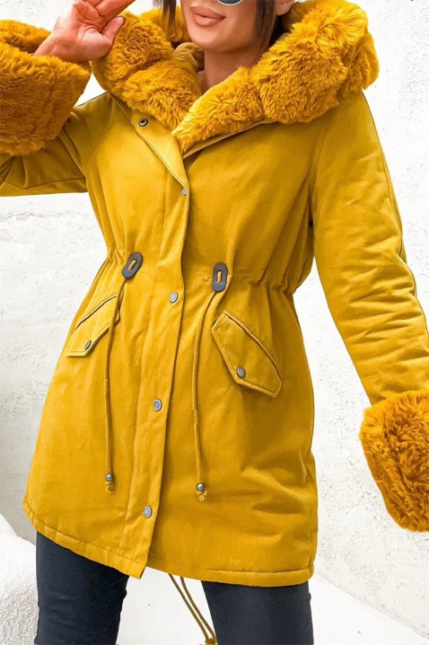 Bunda MEROLFA YELLOW, Barva: žlutá, IVET.EU - Stylové oblečení