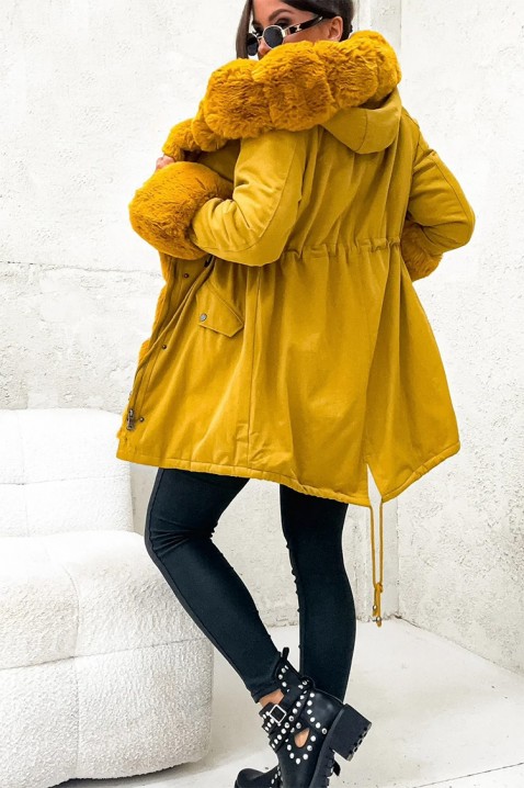 Bunda MEROLFA YELLOW, Barva: žlutá, IVET.EU - Stylové oblečení