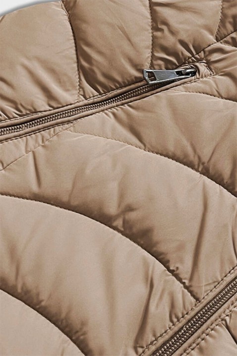 Obojstranná bunda LONERJA BEIGE, Farba: béžová, IVET.EU - Štýlové oblečenie