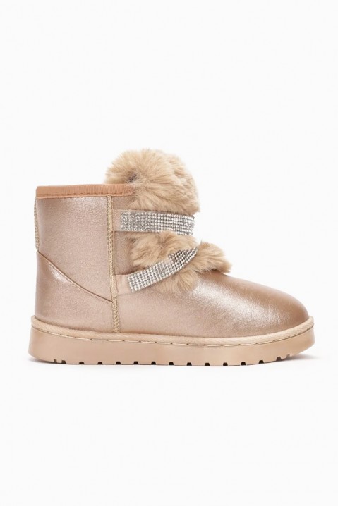 Παιδικά μποτάκια για κορίτσι MANSIDA BEIGE, Χρώμα: μπεζ, IVET.EU - Εκπτώσεις έως -80%