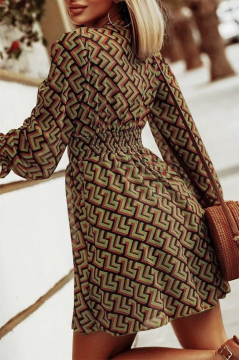 Šaty AMORSETA KHAKI, Barva: khaki, IVET.EU - Stylové oblečení