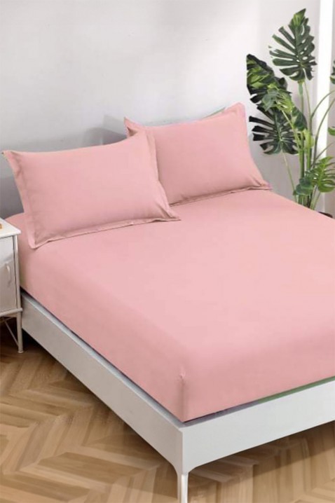 Prestieradlo s gumou BANDENA PINK 200x220 cm, Farba: ružová, IVET.EU - Štýlové oblečenie