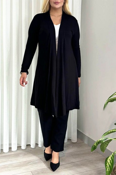 Kardigan DIOLSEFA BLACK, Barva: černá, IVET.EU - Stylové oblečení