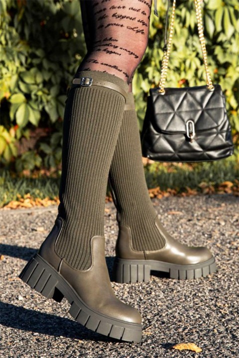 Μπότες VELDORMA KHAKI, Χρώμα: χακί, IVET.EU - Εκπτώσεις έως -80%