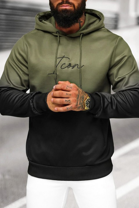 Pánská mikina DENTINO KHAKI, Barva: khaki, IVET.EU - Stylové oblečení