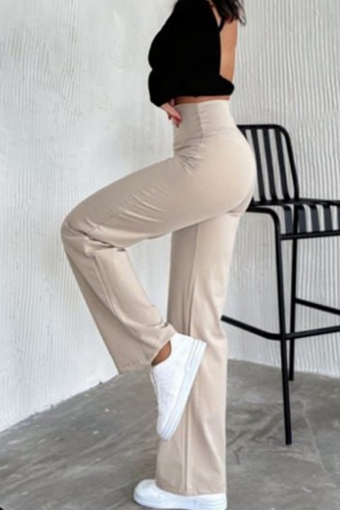 Kalhoty NEFOLEDA BEIGE, Barva: béžová, IVET.EU - Stylové oblečení