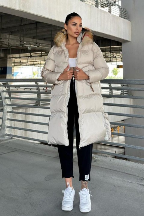 Μπουφάν KARDELFA BEIGE, Χρώμα: μπεζ, IVET.EU - Εκπτώσεις έως -80%