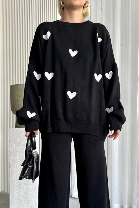 Komplet ASMILDA BLACK, Barva: černá, IVET.EU - Stylové oblečení