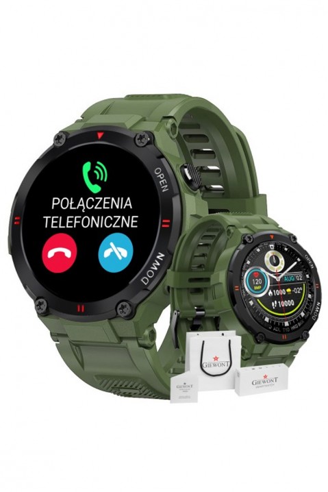 Ανδρικό smartwatch Giewont GW430-3, Χρώμα: πράσινο, IVET.EU - Εκπτώσεις έως -80%