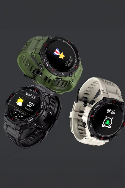 Ανδρικό smartwatch Giewont GW430-3, Χρώμα: πράσινο, IVET.EU - Εκπτώσεις έως -80%