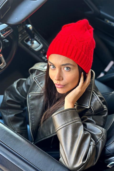 Čepice REGILXA RED, Barva: červená, IVET.EU - Stylové oblečení