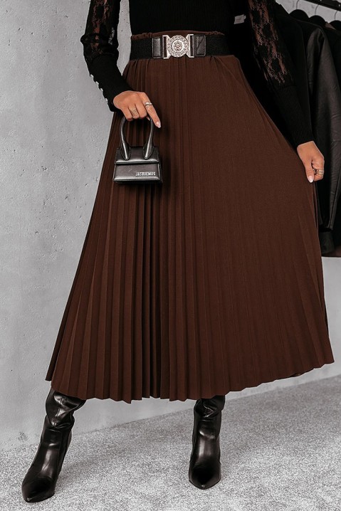 Sukně FARMOLDA BROWN, Barva: hnědá, IVET.EU - Stylové oblečení