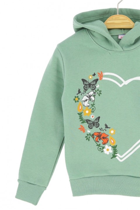 Dětská mikina FLOBERI MINT, Barva: mentolová, IVET.EU - Stylové oblečení