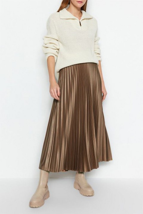 Sukně GARSONA BROWN, Barva: hnědá, IVET.EU - Stylové oblečení