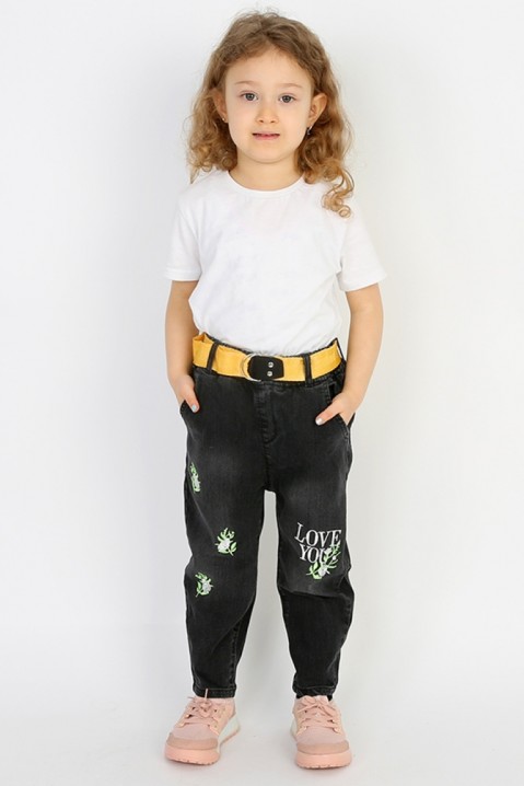 Dětské džíny GLEROSI BLACK, Barva: černá, IVET.EU - Stylové oblečení