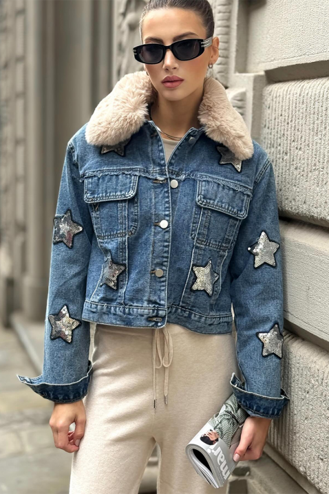 Μπουφάν NOVELXA, Χρώμα: μπλε, IVET.EU - Εκπτώσεις έως -80%