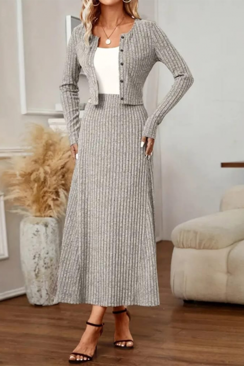 Komplet SOLTERGA GREY, Barva: šedá, IVET.EU - Stylové oblečení