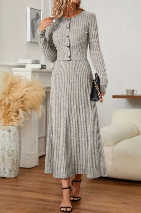 Komplet SOLTERGA GREY, Barva: šedá, IVET.EU - Stylové oblečení