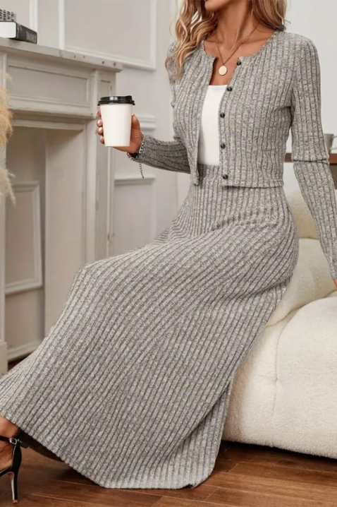 Komplet SOLTERGA GREY, Barva: šedá, IVET.EU - Stylové oblečení