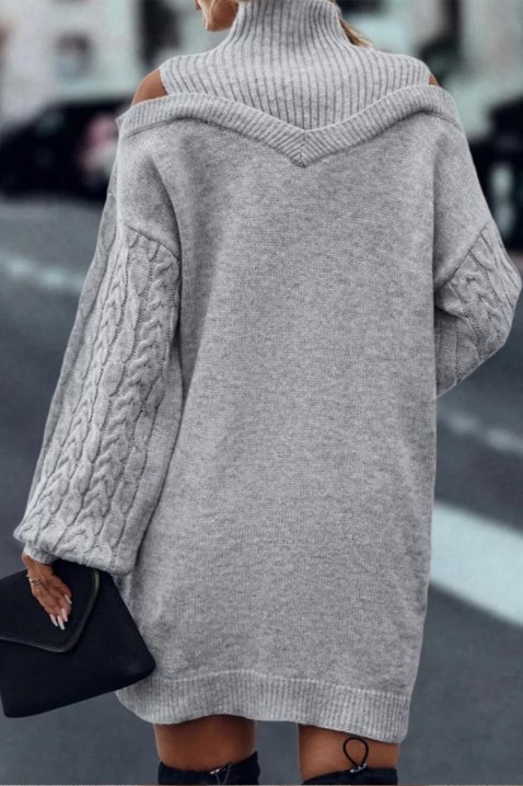 Šaty DONERIA GREY, Barva: šedá, IVET.EU - Stylové oblečení