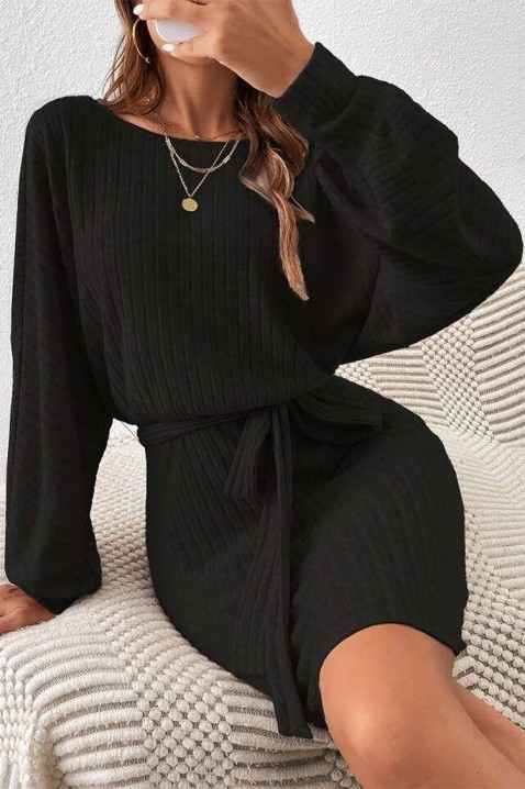 Φόρεμα MOERA BLACK, Χρώμα: μαύρο, IVET.EU - Εκπτώσεις έως -80%