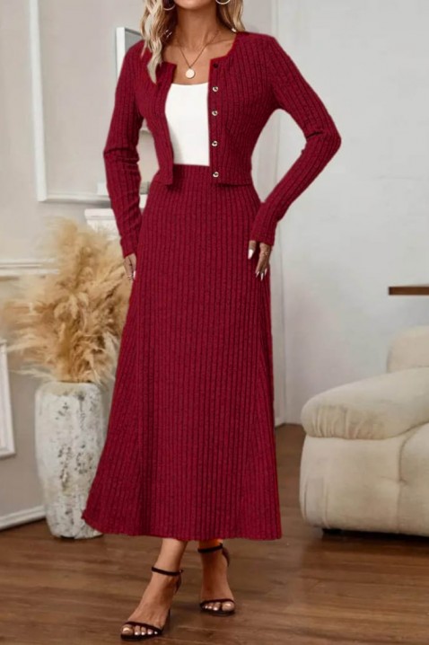Komplet SOLTERGA BORDO, Barva: bordová, IVET.EU - Stylové oblečení