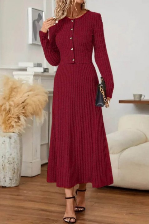 Komplet SOLTERGA BORDO, Barva: bordová, IVET.EU - Stylové oblečení