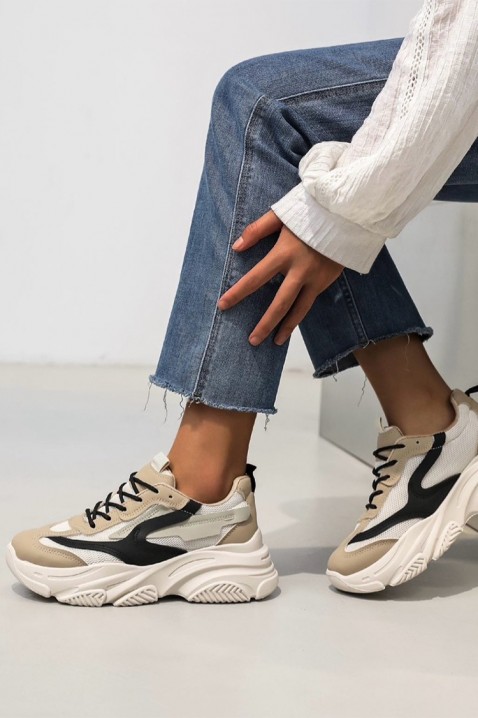 Dámské tenisky MALDERSA BEIGE, Barva: béžová, IVET.EU - Stylové oblečení