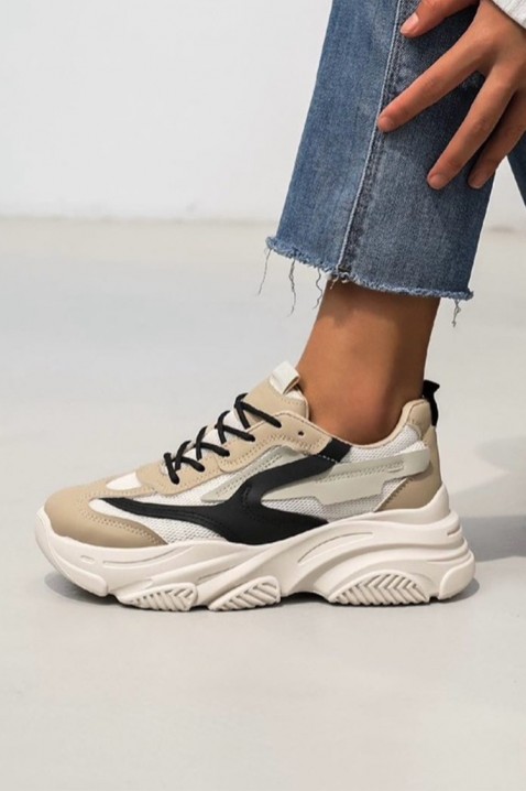 Dámské tenisky MALDERSA BEIGE, Barva: béžová, IVET.EU - Stylové oblečení