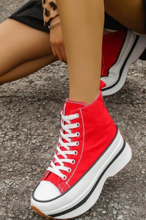 Dámské tenisky LOXEDA RED, Barva: červená, IVET.EU - Stylové oblečení
