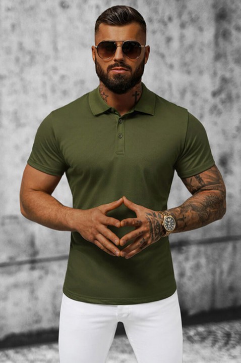 Pánské triko REGOLDO KHAKI, Barva: khaki, IVET.EU - Stylové oblečení