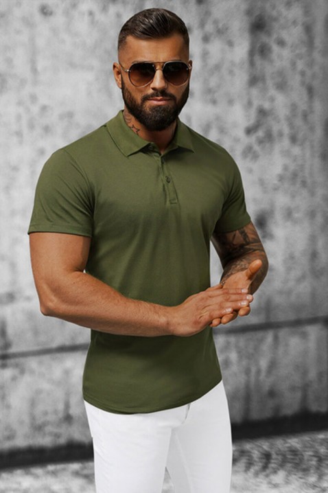 Pánské triko REGOLDO KHAKI, Barva: khaki, IVET.EU - Stylové oblečení
