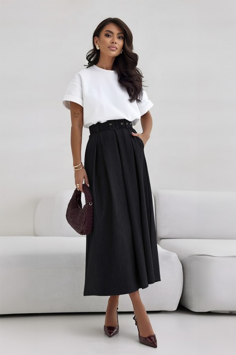 Φούστα SELFORGA BLACK, Χρώμα: μαύρο, IVET.EU - Εκπτώσεις έως -80%