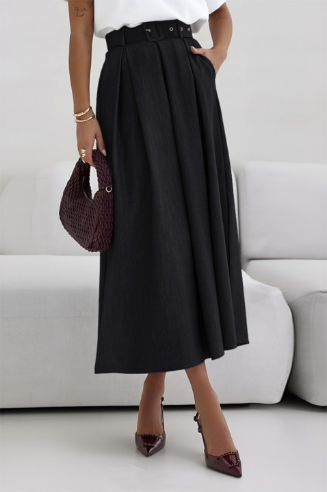 Φούστα SELFORGA BLACK, Χρώμα: μαύρο, IVET.EU - Εκπτώσεις έως -80%