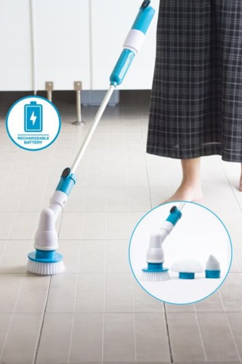 Akumulátorový elektrický kartáč na čištění podlah ADERFY, Barva: bílá, IVET.EU - Stylové oblečení