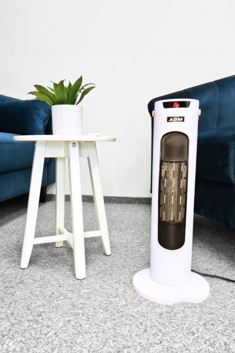 Ohřívač s ventilátorem a LED displejem ROXEDY, Barva: bílá, IVET.EU - Stylové oblečení