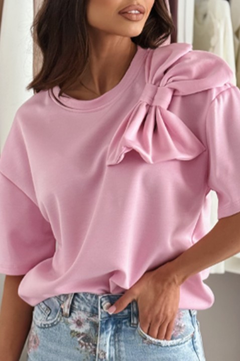 Γυναικεία μπλούζα LIMORZA PINK, Χρώμα: ροζ, IVET.EU - Εκπτώσεις έως -80%