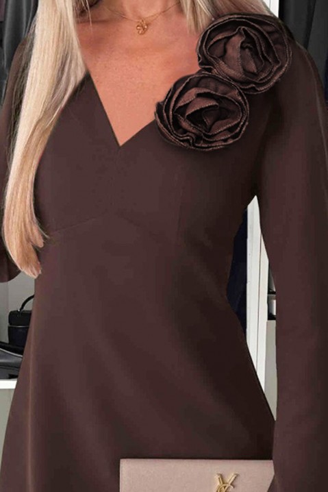 Φόρεμα KIOFENA BROWN, Χρώμα: καφέ, IVET.EU - Εκπτώσεις έως -80%